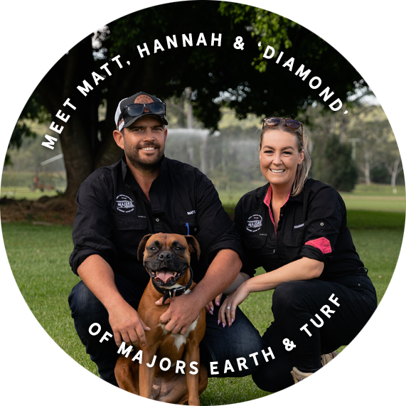 Majors Earth and Turf About Matt, Hannah & Diamond